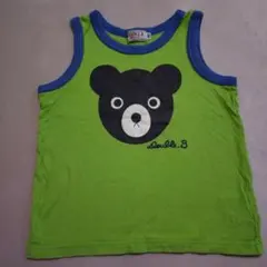 90 ミキハウス　DOUBLE B クマ顔タンクトップ