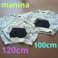 manina ダルメシアン柄 Tシャツ 100cm 120cm セットのサムネイル