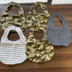 ベビー用スタイ・よだれかけ 5枚セット