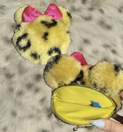 ディズニー ミニー ヒョウ柄ポーチ