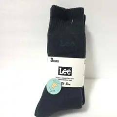 【未使用】Lee 3ペア ソックス 25-27cm ダークカラー 総パイル
