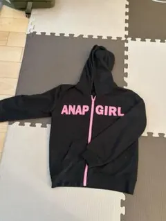 ANAP GIRL ブラック パーカー　Sサイズ