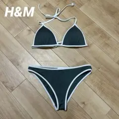 H&M ビキニ　ブラジリアン　上下セット　バイカラー　水着　 グリーンのサムネイル
