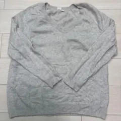 GAP グレー Vネック 長袖セーター Mサイズ