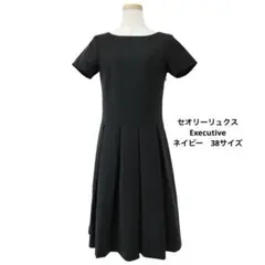 セオリーリュクス美ラインワンピース40ネイビーVoxy Hera 未使用4.9万