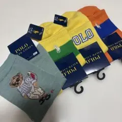 527 ポロ　ラルフローレン　靴下　クルー丈ソックス　ブランド　 ポロベア