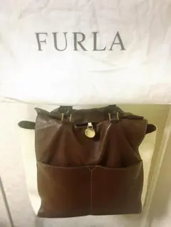 フルラ レザートートバック
