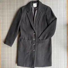 earth music&ecology ブラック ロングコート M