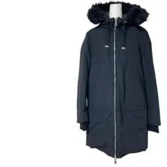 ZARA BASIC USA S フード ジャケット 中綿コート 黒 レディース