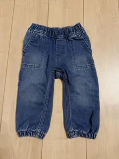 【美品】デニム　Baby GAP ブルー　パンツ　ウエストゴム