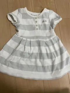 べべ　bebe ワンピース　ボーダー　80サイズのサムネイル