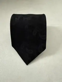 黒 ペイズリー柄 礼服用ネクタイ