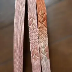 新品　正絹淡いピンクの帯締め