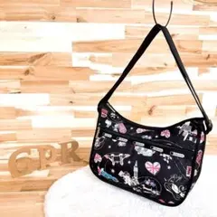 完売品【レスポートサック】ほっこり パンダ ショルダーバッグ笹 総柄 