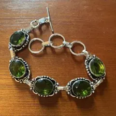 イタリア製PERIdOT ペリドット スワロフスキー ネックレス ピアス 