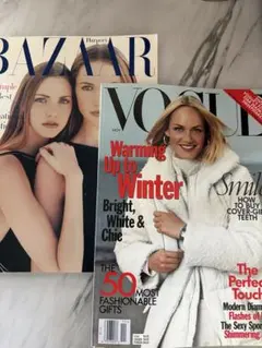 VOGUE US ・BAZAAR 90's 2冊セット　スーパーモデル
