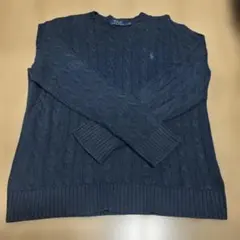 Polo Ralph Lauren ケーブルニットセーター M ネイビー