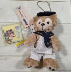 東京ディズニー　ダッフィー　マリン　ぬいぐるみバッジ