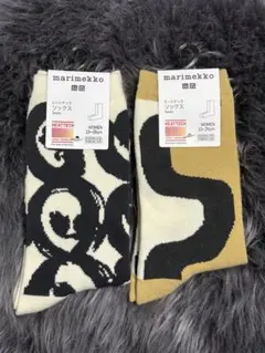UNIQLOマリメッコ　ヒートテック　ソックス　２足セット　新品未使用