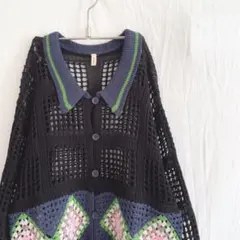 PAMM 玄関マットのかぎ針編みニットシャツ