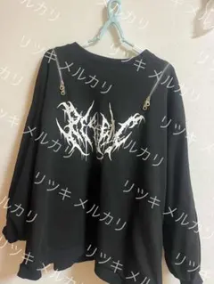 ＲＥＦＬＥＭ　レフレム ショルダーＺＩＰバルーン　プルオーバースウェット 黒のサムネイル