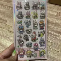 ラブブ　水入り　ボンボンドロップシール　3D