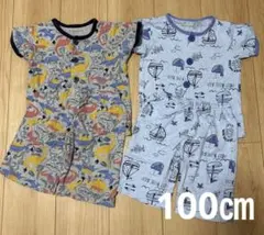 アンパサンド　パジャマ 半袖 100㎝ ２組　男の子　部屋着　キッズ　恐竜