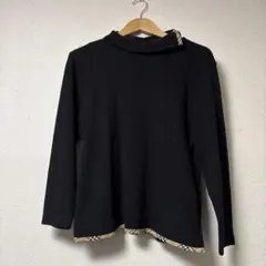 BURBERRY GOLF バーバリーブラック 黒 ハイネック ニット セーター