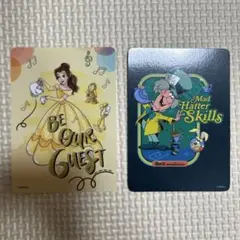 ディズニーストア じゃんけんカード ベル マッドハッター 2枚セット
