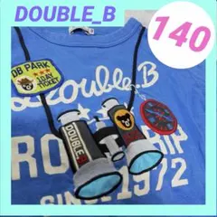 中古 ダブルB 140cm 半袖Tシャツ 双眼鏡 だまし絵 ミキハウスのサムネイル