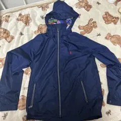 ネイビー フード付きジャケット