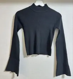 【最終値下げ】明日まで出品！ANAPブラックタートルネックリブセーター