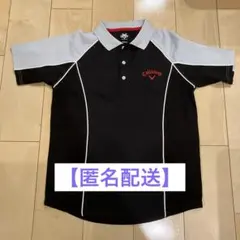 【匿名配送】Callaway メンズ ポロシャツ 黒/グレー 半袖