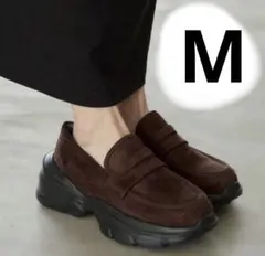 しまむら　mysa ローファースニーカー　茶色　ブラウン　Mサイズ