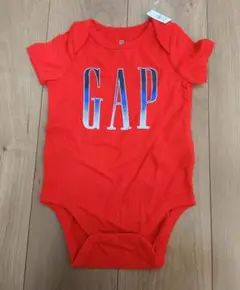 【新品未使用】babyGAP 半袖ボディスーツ 80cm 赤