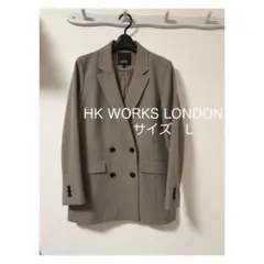 HK WORKS LONDON チェック柄 テーラードジャケット L
