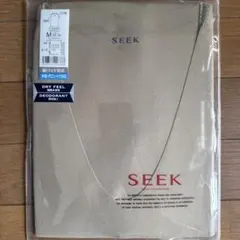 SEEK UネックTシャツ スキンベージュ M