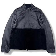 極美品 21SS 定価14万 Theory ラムレザージャケット ブラック theory セオリー Theory AIRES NAPPA DRAFTED ZIP BLOUSON L