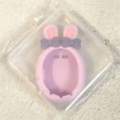 たまごっちユニ　うさぎ型カバー パープル　リボン　ハート　ケース付き