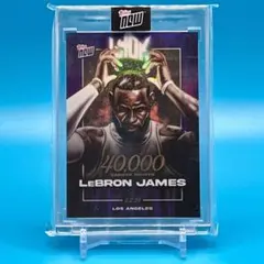Topps LeBron James ジェームズ NBA史上初4万得点記念カード