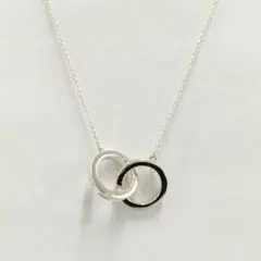 ボッテガヴェネタ イントレチャート ダブルリング ネックレス インター