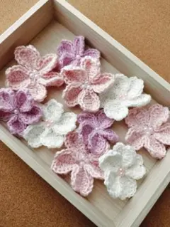 花モチーフ 桜 10個セット