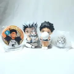 【送料込】ハイキュー/Hide&Seek/おすわりちょこん/缶バッジ/木兎/赤葦のサムネイル