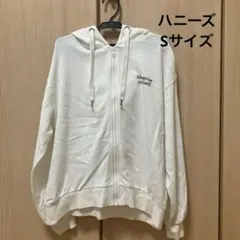 COLZA ホワイト ジップアップパーカー S