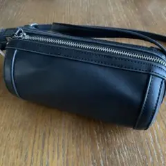 【coen】ドラム型ショルダーバッグ ブラック