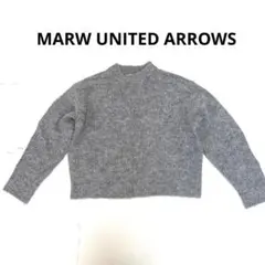 グレー　ニット　セーター　長袖　アルパカ