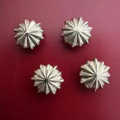 アポロコンチョ ネジ式 13mm 4個セット シルバー コンチョ