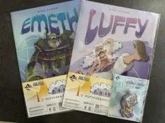 一番くじ ワンピース H賞 I賞 クリアファイル キーホルダー ルフィ エメト