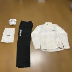 タイトリスト】美品 レインウェア ブルー ブラック LLサイズ メンズ