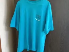 90's USA古着　Tシャツ　ブルー　438